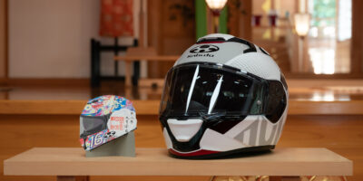 株式会社オージーケーカブトコラボレーション御朱印(バイクヘルメット型)のご案内